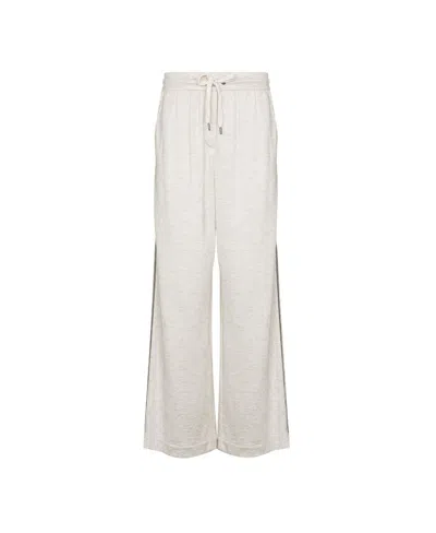 Brunello Cucinelli Chain Wide-leg Sweatpants