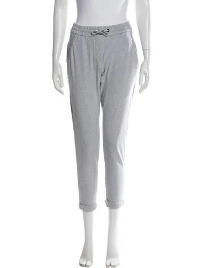 Pre-owned Brunello Cucinelli Chain-link Accents Sweatpants In Gray