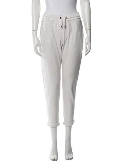 Pre-owned Brunello Cucinelli Chain-link Accents Sweatpants In Neutral