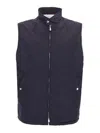 Brunello Cucinelli Water Resistant Nylon Vest In Blue