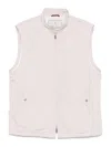 Brunello Cucinelli Water-resistant Gilet In Beige