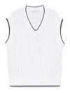 Brunello Cucinelli Women Knitted Vest In White