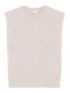 Brunello Cucinelli Knitted Vest In Neutral