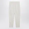 Brunello Cucinelli Equestrian Style Trousers Featuring Pockets In White