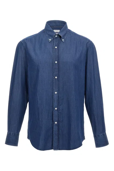 BRUNELLO CUCINELLI CHAMBRAY SHIRT