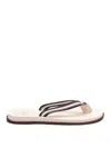 Brunello Cucinelli Multicolor Slip On Flip-flops
