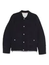 Brunello Cucinelli Quilted Shell Down Shirt Jacket In Black