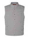 Brunello Cucinelli Grey Down Gilet In Grey