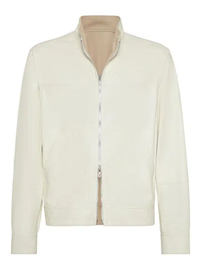 Brunello Cucinelli Chaqueta Bomber - Blanco In White