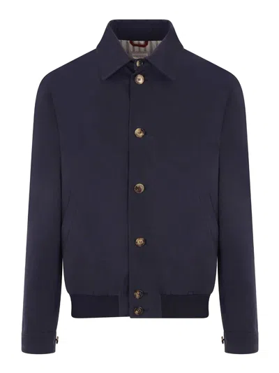 Brunello Cucinelli Jacket In Blue
