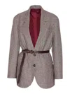 Brunello Cucinelli Jacket In Sand