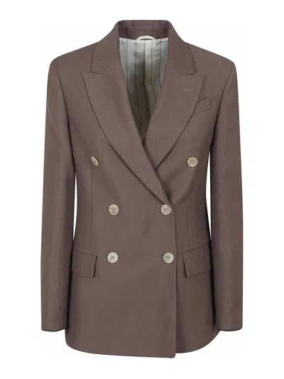 Brunello Cucinelli Casual Jacket In Marrón