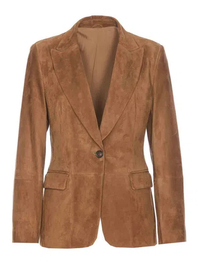 BRUNELLO CUCINELLI SUEDE LEATHER JACKET