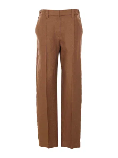 Brunello Cucinelli Pants In Brown