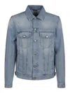 Brunello Cucinelli Four-pocket Denim Jacket In Light Wash