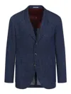 Brunello Cucinelli Single-breasted Denim Blazer In Blue