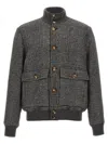 Brunello Cucinelli Check Bomber Jacket