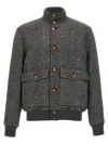 BRUNELLO CUCINELLI BRUNELLO CUCINELLI CHECK BOMBER JACKET