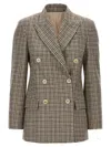 Brunello Cucinelli Check Monile Blazer