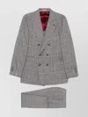 Brunello Cucinelli Check Pattern Double-breasted Suit