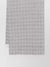 Brunello Cucinelli Check Pattern Fringed Edge Scarf