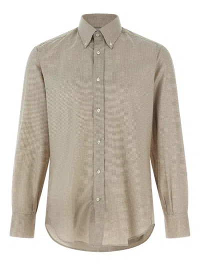 BRUNELLO CUCINELLI CHECK-PATTERN SHIRT