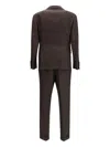 Brunello Cucinelli Check-pattern Suit In Brown