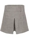 Brunello Cucinelli Check-print Shorts In Neutrals