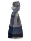 Brunello Cucinelli Check Print Wool And Cashmere Blend Scarf In Multi