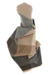 Brunello Cucinelli Check Scarf Scarves And Foulards Gray In Gray