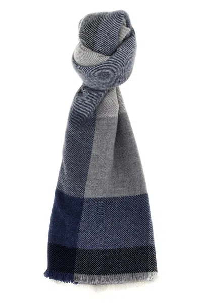 BRUNELLO CUCINELLI CHECK SCARF
