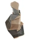 Brunello Cucinelli Check Scarf Scarves And Foulards Gray In Multi