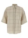 Brunello Cucinelli Checked Short-sleeved Shirt