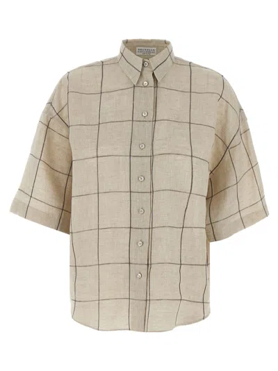BRUNELLO CUCINELLI CHECK SHIRT