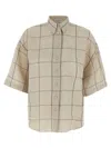 Brunello Cucinelli Checked Short-sleeved Shirt
