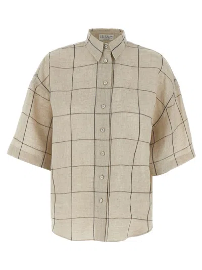 BRUNELLO CUCINELLI BRUNELLO CUCINELLI CHECK SHIRT