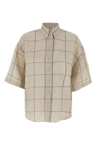 BRUNELLO CUCINELLI BRUNELLO CUCINELLI CHECK SHIRT
