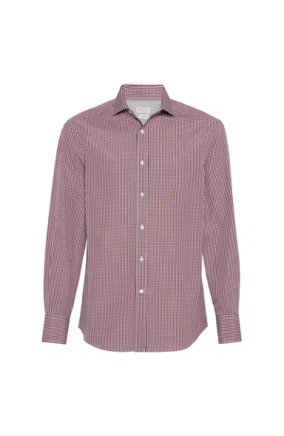 BRUNELLO CUCINELLI BRUNELLO CUCINELLI CHECK SHIRT