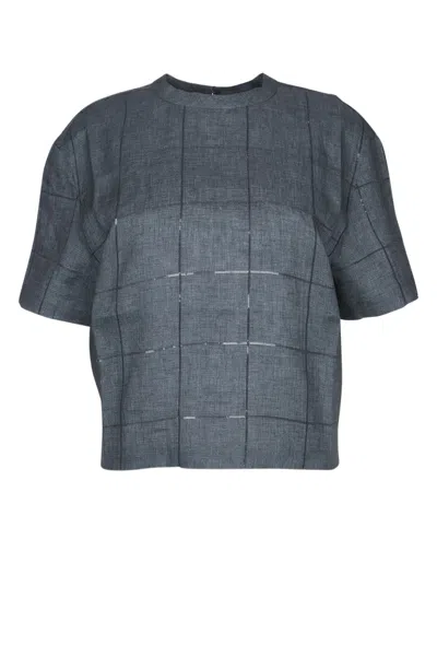 Brunello Cucinelli Checked Blouse