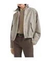 Brunello Cucinelli Checked Flannel Jacket In Multi