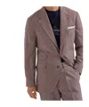 Brunello Cucinelli Checked-pattern Blazer In Burgundy
