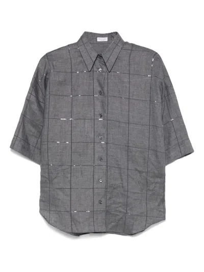 Brunello Cucinelli Checked Shirt