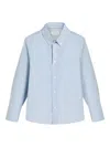 Brunello Cucinelli Checked Shirt In Blue