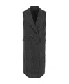 Brunello Cucinelli Checked Wool-blend Coat In Blue