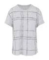 Brunello Cucinelli Checkered Short-sleeved T-shirt In White