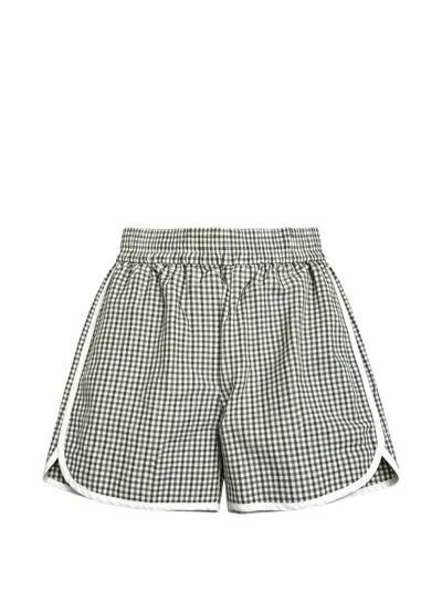 Brunello Cucinelli Check-pattern Shorts In Gray