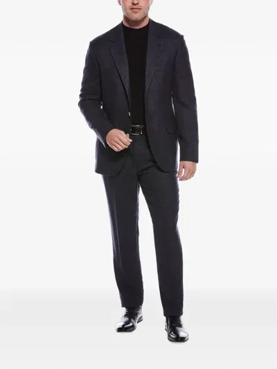 Brunello Cucinelli Check-pattern Single-breasted Suit In Black