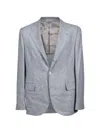 Brunello Cucinelli Check-pattern Wool Suit In Gray