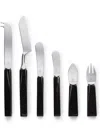 Brunello Cucinelli Cheese Cutlery Set In Black