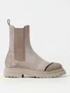 Brunello Cucinelli Flache Stiefeletten  Damen Farbe Wallnuss In Walnut